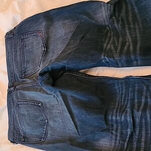 Awesome Distressed Banana Republic Men's Jeans, 34/32, Straight Leg, Dark Wash